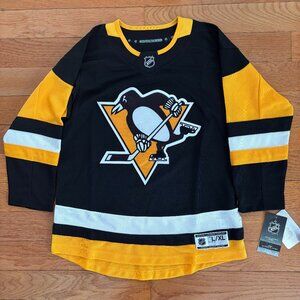 Pittsburgh Penguins NHL Jersey Youth L/XL Officially Licensed Sewn Logo Home NWT